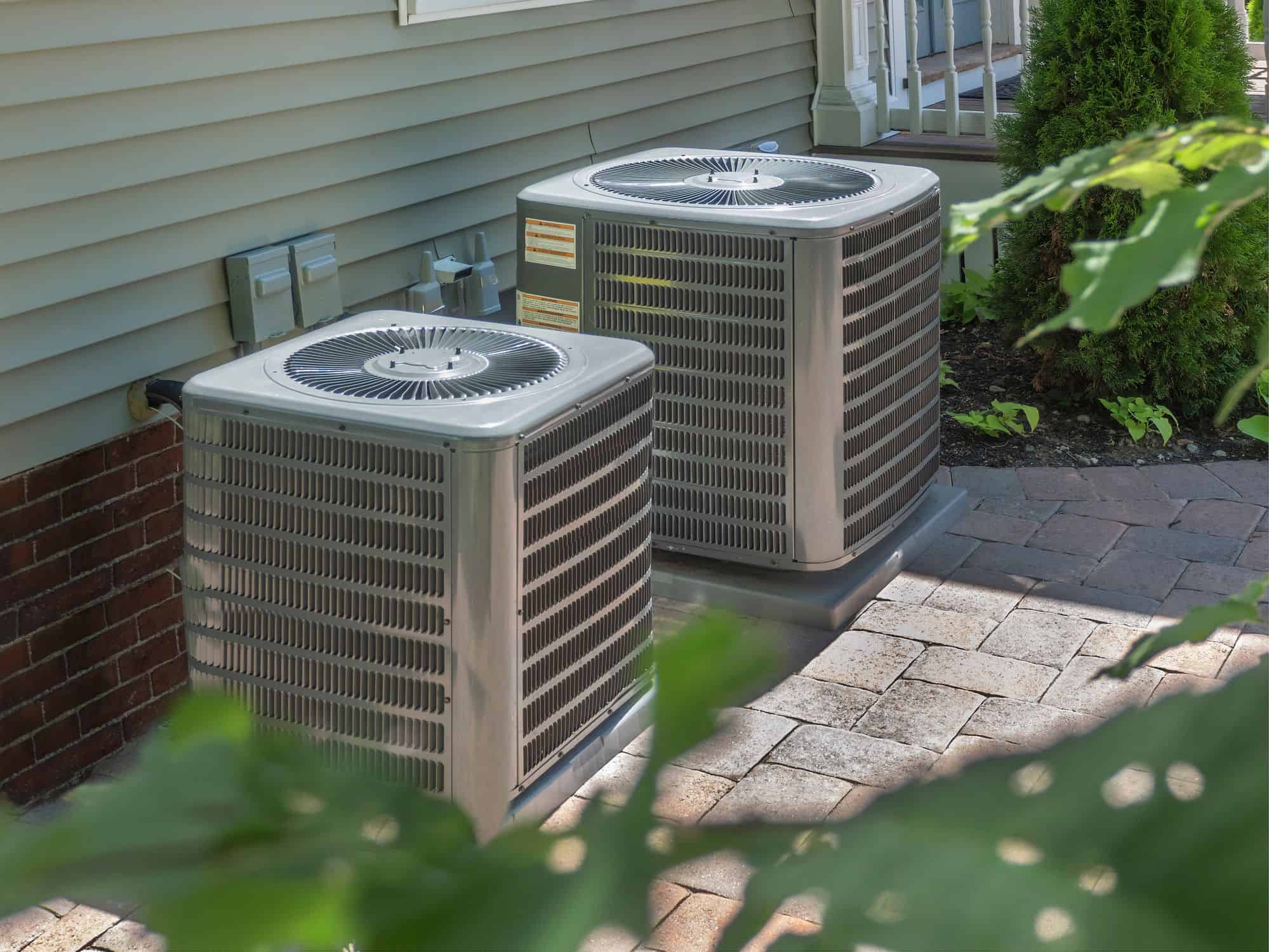 Image of HVAC units. Conventional HVAC or a Heat Pump: Which Is Better?