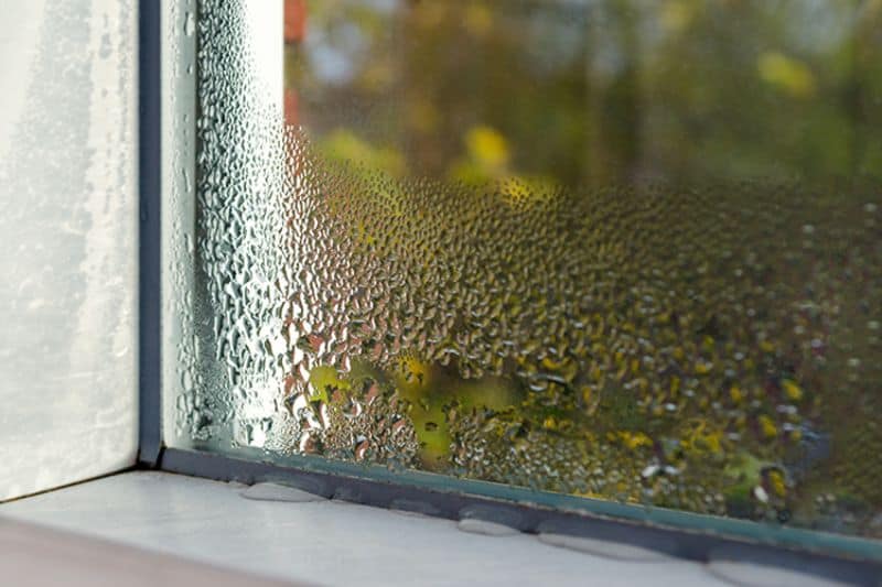 Image of condensation on glass. Why You Need Whole-House Humidity Control.