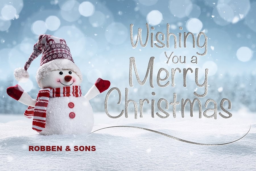 Merry Christmas from the Robben & Sons family.